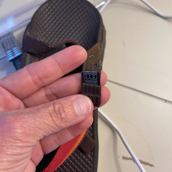 Chaco Women's Sandals in Brown and Red - Picture 7 of 8